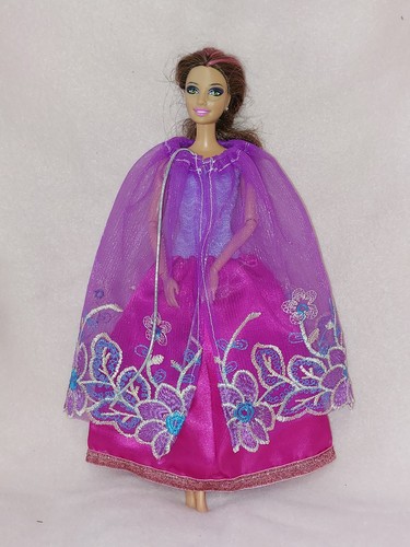 Barbie kleid mit umhang lila - barbie,