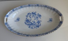 Ovale Schale China Blau 31 x
