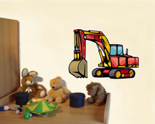 Buntes Großer Bagger