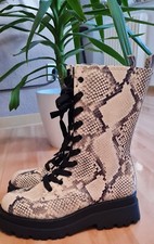 ZIGN Wide Fit Leader Schnürstifelette 39 Damen Stiefel Schuhe 