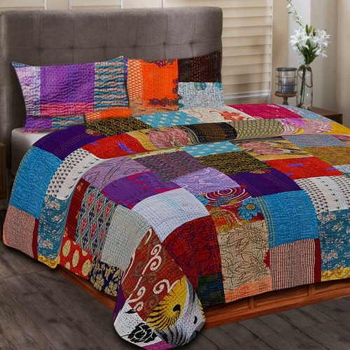 Kantha-Patchwork-Bettbezug
