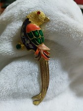 Vintage Brosche  Vergoldet