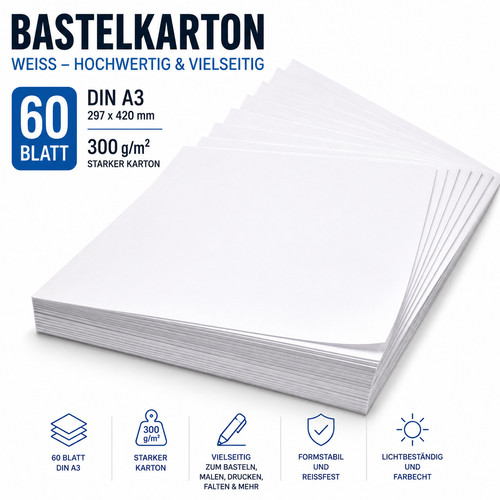 Bastelkarton din 300g - bastelkarton, 300g/m²