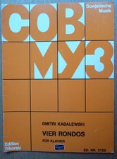 Original Musiknotenheft "Vier