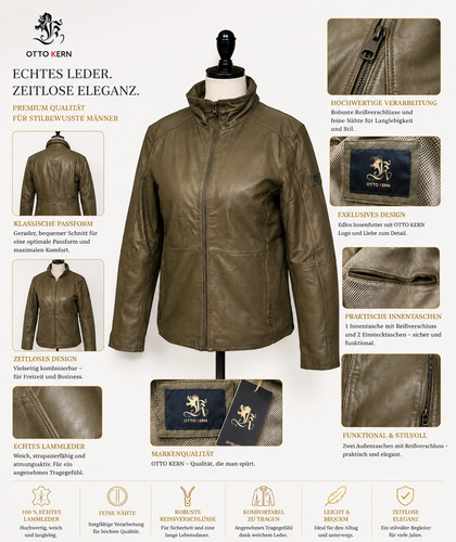 Otto kern herren lederjacke - otto,