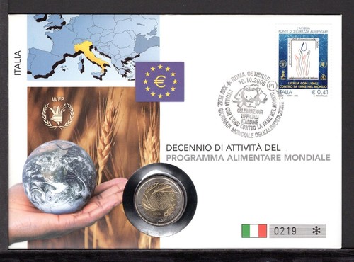 Italien 2005 numisbrief euro - italien,