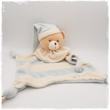 *•... Bieco by Supa - Schmusetuch Bär mit Zipfelmütze - blau - 35 cm - RAR ...•*