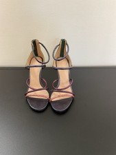Zara Strappy Metallic Heels