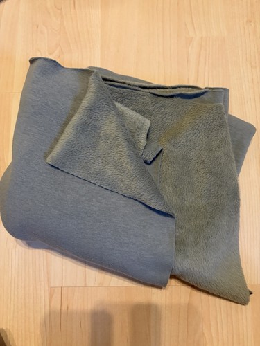 Fleecestoff sweat nähen - fleecestoff, grün