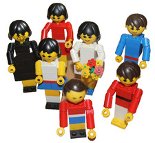 LEGO; 7 verschiedene Großkopf - Figuren aus Set 196, 200, 205, 212 u.a.