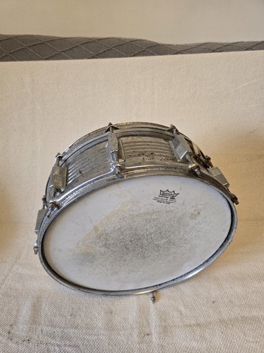 Vintage steel snare drum - vintage,