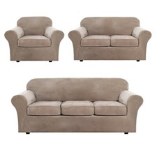 Velvet Stretch Couch Cover