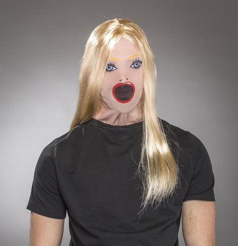 Puppenmaske mit haaren - mit,