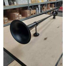 Nedking Lufthorn 95cm Schwarz Messing – Lautes Air Horn für LKW Traktor