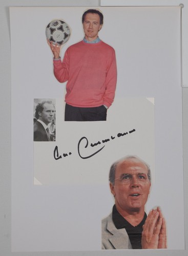 Autogramm franz beckenbauer - autogramm,