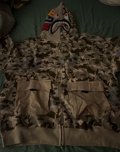 Bape hoodie camo zip 3xl - zip, up