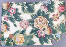 2/5: Mischtechnik Gemälde Blumen Entwurf Stoff od. Tapete cTh ~Cella Thoma ~1900