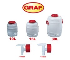 GRAF Weithalsfass weiß rund