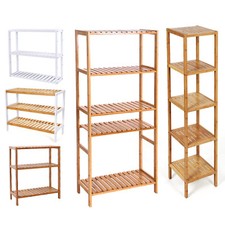 Standregal Badregal Bambus Schuhregal Balkonregal Küchenregal Handtuchregal