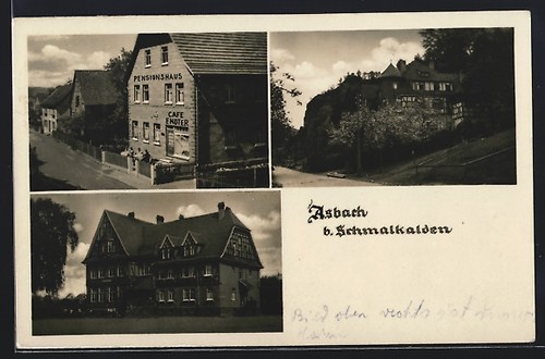 Ansichtskarte asbach - ansichtskarte,