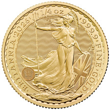 Goldmünze Britannia 2026 - Großbritannien - Anlagemünze - 1/4 Oz ST