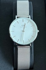 Daniel Wellington Armbanduhr Edelstahl Petite 32mm Damen Meshband
