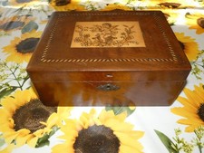 Holzkästchen, ca. 100 Jahre alt, 27x21x11 cm (511M)