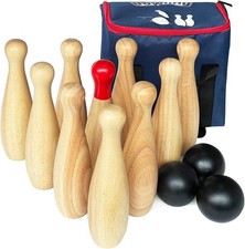 Holzspiel set rasen - rasen,, bowling