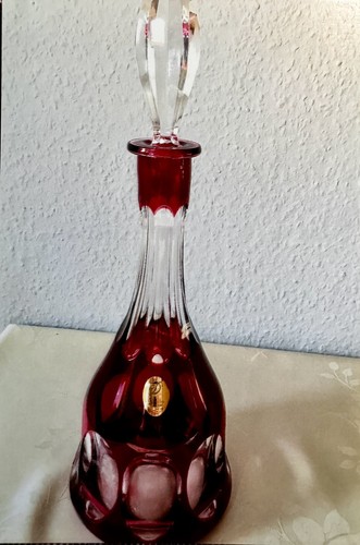 Bleikristall keraffe überfang - bleikristall,