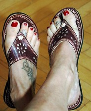 Leder Zehentrenner Leder