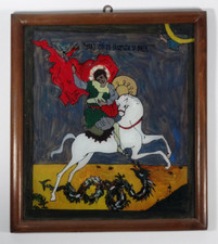 Hinterglasbild Hl. Georg