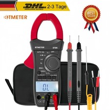 BTMETER TRMS Zangenamperemeter 1000V Einschalt AC DC Stromzange Zangenmultimeter