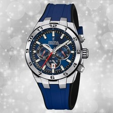 Festina Herrenuhr Silikon blau