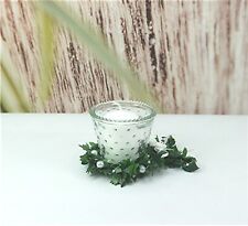 Windlicht Kerzenglas mit Kerze Tischdeko Buchs Fisch Kommunion