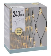 Balkonbeleuchtung 410x100cm 240 LEDs grün Lichternetz Lichterkette Balkondeko