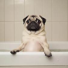 Wandtattoo Aufkleber Mops in