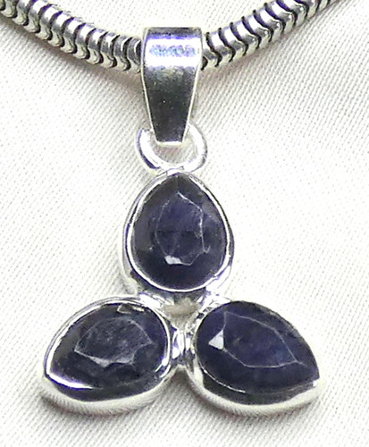 Saphir anhänger aus 925 - anhänger,