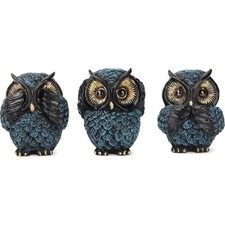 Eulen Figuren Set Deko