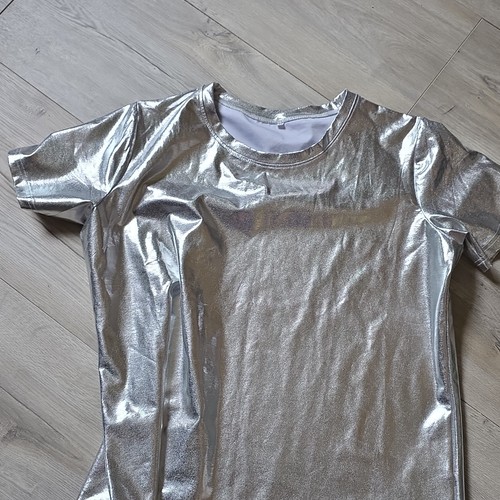 Damen basic shirt silber - basic, xl