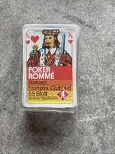 Berliner Spielkarten Poker Rommé 55 Blatt Rekord Französ. Clubbild