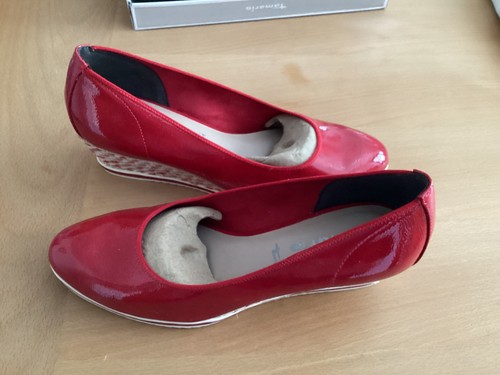 Tamaris wedges lackpumps rot - tamaris,