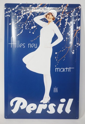 Persil blechschild weiße dame - persil,