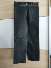 Motorrad Lederhose 5-pocket schwarz Größe 40