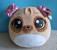 Plüsch Kuscheltier Kopfkissen 30 cm - Coco Squishies Hund Mops Buzzy - Zuru