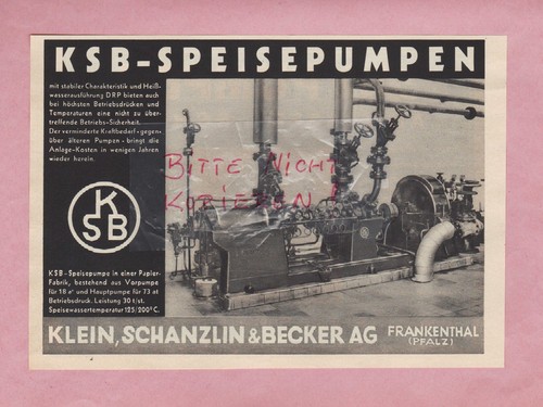 Frankenthal werbung 1936 - werbung,