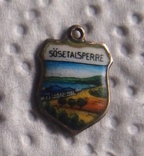 Bettelarmband Wappen Anhänger - Sösetalsperre - Niedersachsen - 800 Silber (EHj)