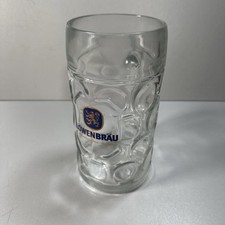 Maßkrug Glas 1l Löwenbräu