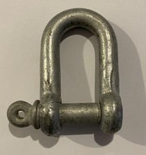 Schäkel verzinkt / Lasthaken / Bundeswehr / Schaekel / Panzer / D=11 mm / gebr.!