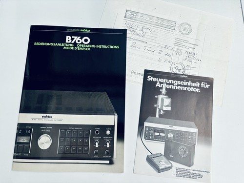 Revox b760 serviceanleitung - b760,