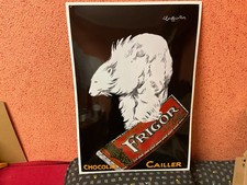 ❌Emailschild -FRIGOR CHOCOLAT CAILLER 68X47 cm, gewölbt-REPLIKAT❌